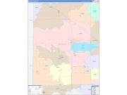 Mercer County, OH Wall Map Color Cast Style 2022