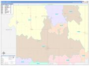 Mitchell County, IA Wall Map Color Cast Style 2022