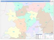 Monroe County, AL Wall Map Color Cast Style 2022