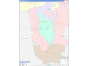 Montgomery County, GA Wall Map Color Cast Style 2022