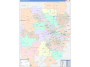 Montgomery County, OH Wall Map Color Cast Style 2022