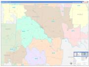 Morgan County, OH Wall Map Color Cast Style 2022