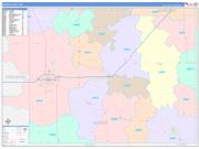 Mower County, MN Wall Map Color Cast Style 2022