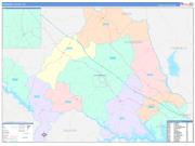 Newberry County, SC Wall Map Color Cast Style 2023