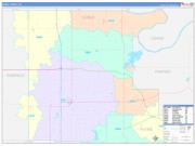 Noble County, OK Wall Map Color Cast Style 2022