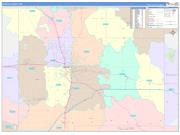 Olmsted County, MN Wall Map Color Cast Style 2022