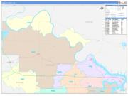 Pawnee County, OK Wall Map Color Cast Style 2022