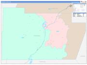 Pershing County, NV Wall Map Color Cast Style 2022