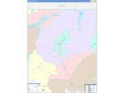 Person County, NC Wall Map Color Cast Style 2022