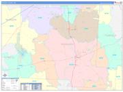 Pickaway County, OH Wall Map Color Cast Style 2022