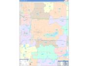 Portage County, OH Wall Map Color Cast Style 2022