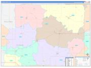 Putnam County, OH Wall Map Color Cast Style 2022