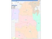 Quitman County, MS Wall Map Color Cast Style 2022