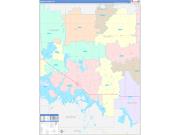 Ramsey County, ND Wall Map Color Cast Style 2022