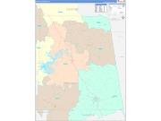 Randolph County, AL Wall Map Color Cast Style 2023