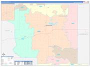 Richland County, IL Wall Map Color Cast Style 2022
