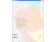 Robertson County, TX Wall Map Color Cast Style 2022