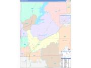 Rogers County, OK Wall Map Color Cast Style 2023