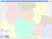 Rolette County, ND Wall Map Color Cast Style 2022