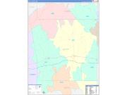 Scott County, MS Wall Map Color Cast Style 2022
