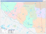 Sherburne County, MN Wall Map Color Cast Style 2022
