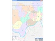 Spencer County, IN Wall Map Color Cast Style 2022