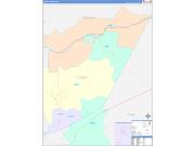 Storey County, NV Wall Map Color Cast Style 2022