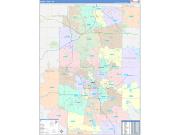 Summit County, OH Wall Map Color Cast Style 2023