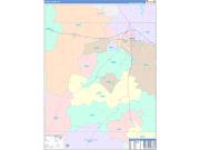 Taylor County, TX Wall Map Color Cast Style 2022