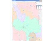 Tippah County, MS Wall Map Color Cast Style 2022