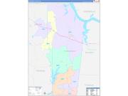Tishomingo County, MS Wall Map Color Cast Style 2022