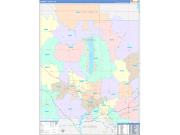 Trumbull County, OH Wall Map Color Cast Style 2022