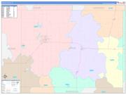 Union County, IA Wall Map Color Cast Style 2022