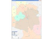 Union County, SC Wall Map Color Cast Style 2023