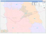Walthall County, MS Wall Map Color Cast Style 2022