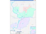 Warren County, MS Wall Map Color Cast Style 2022