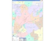 Warren County, OH Wall Map Color Cast Style 2022