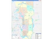 Washington County, MN Wall Map Color Cast Style 2022