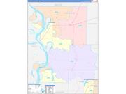 Washington County, MS Wall Map Color Cast Style 2022