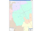 Wayne County, MS Wall Map Color Cast Style 2022