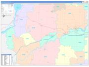 Whiteside County, IL Wall Map Color Cast Style 2022