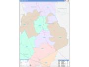 Wilkinson County, GA Wall Map Color Cast Style 2022