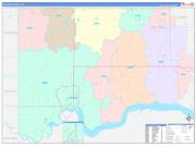 Williams County, ND Wall Map Color Cast Style 2022