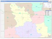 Williams County, OH Wall Map Color Cast Style 2022