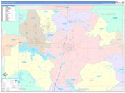 Williamson County, IL Wall Map Color Cast Style 2022