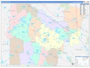Wright County, MN Wall Map Color Cast Style 2022