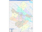 Richmond Metro Area Wall Map Color Cast Style 2022