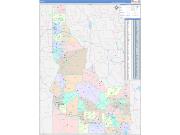 Idaho Wall Map Color Cast Style 2022
