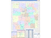 New Mexico Wall Map Color Cast Style 2022