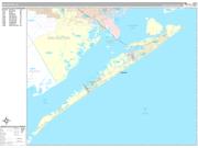 Galveston Wall Map Premium Style 2022